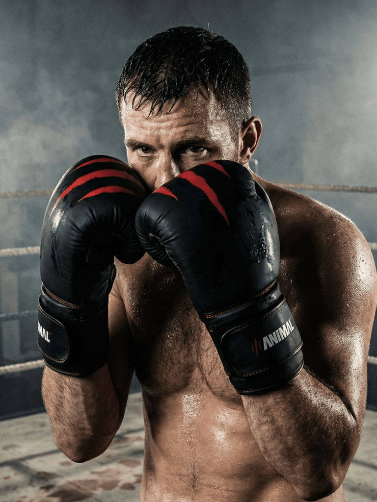 Predator Series Boxing Gloves – Tested by Fighters Animal Athletics Predator Series boxing gloves worn by fighter during training