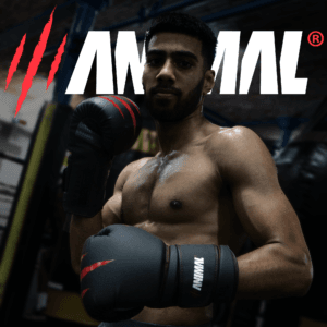 Professional boxer Moniah Miah wearing Predator Series boxing gloves